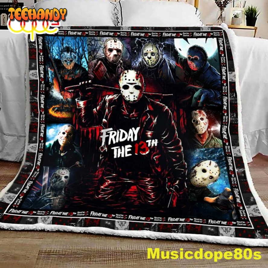 Horror Friday 3th Halloween Sofa Fleece Throw Blanket