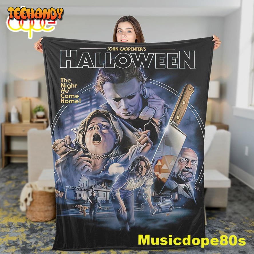 Horror Killer Michael Myers Scary Halloween Movie Fleece Blanket