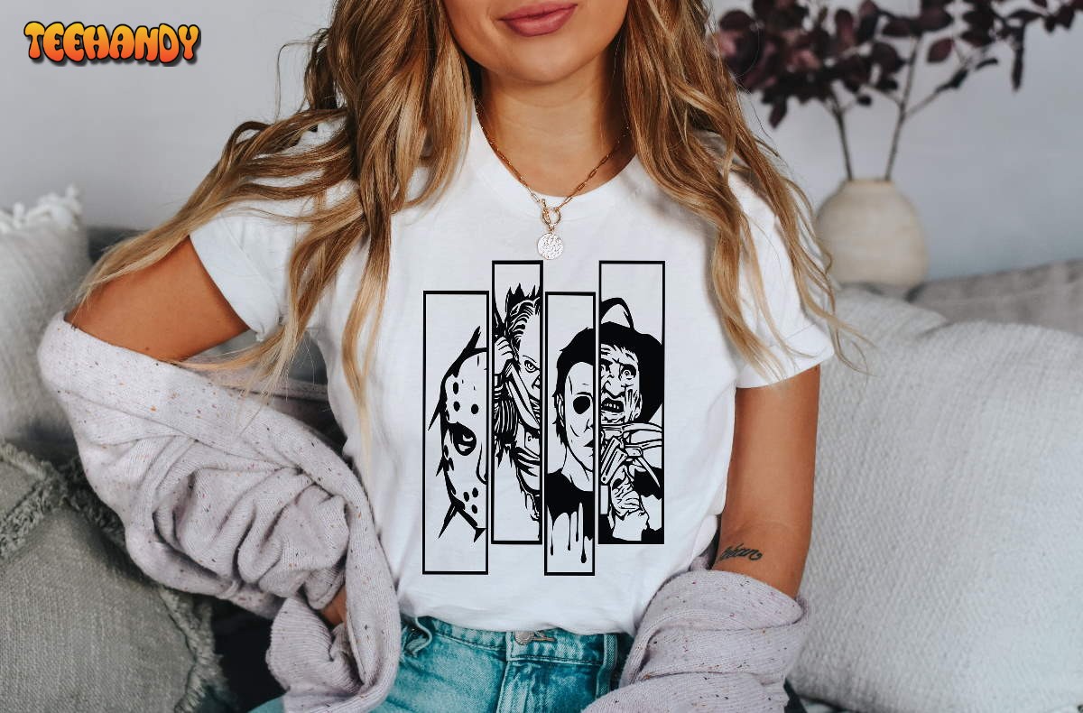 Horror Movie Characters Picture, Horror Characters Shirt