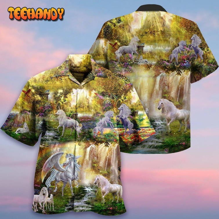 Horse Mysterious Paradise Hawaiian Shirt