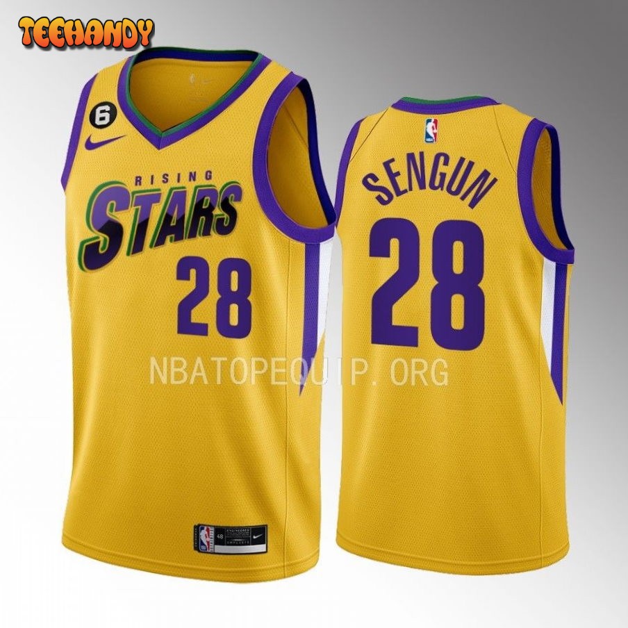 Houston Rockets Alperen Sengun 2023 NBA Rising Stars Yellow Jersey