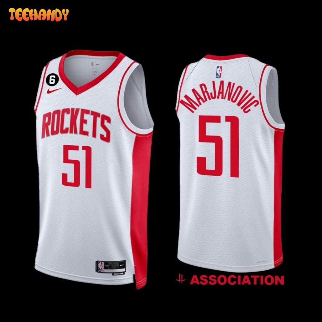 Houston Rockets Boban Marjanovic 2022-23 Association Edition Jersey White