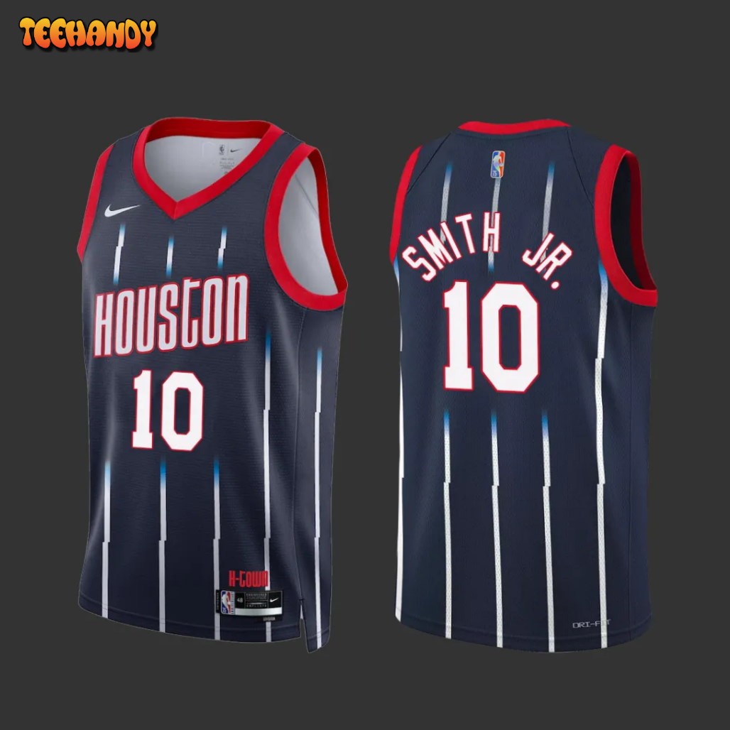 Houston Rockets Jabari Smith Jr Navy City Edition Jersey