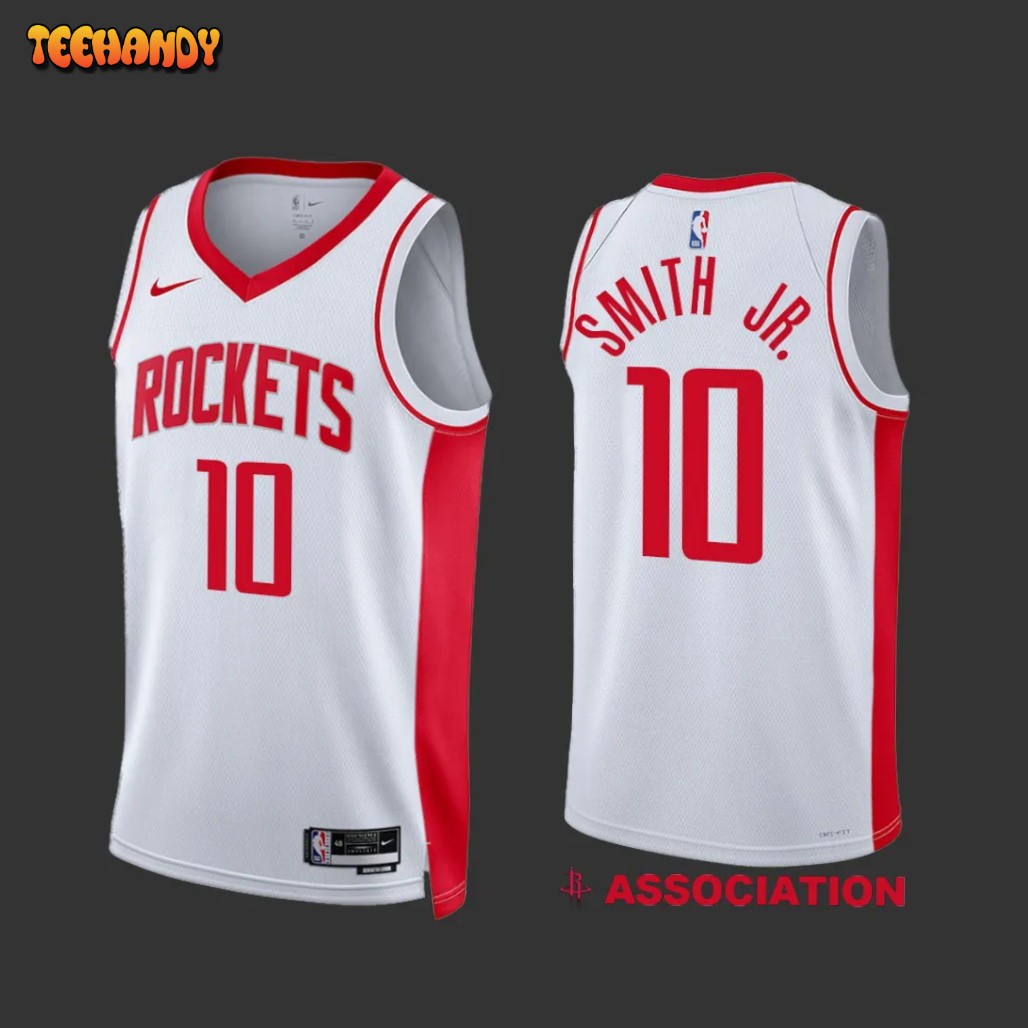 Houston Rockets Jabari Smith Jr White Association Edition Jersey