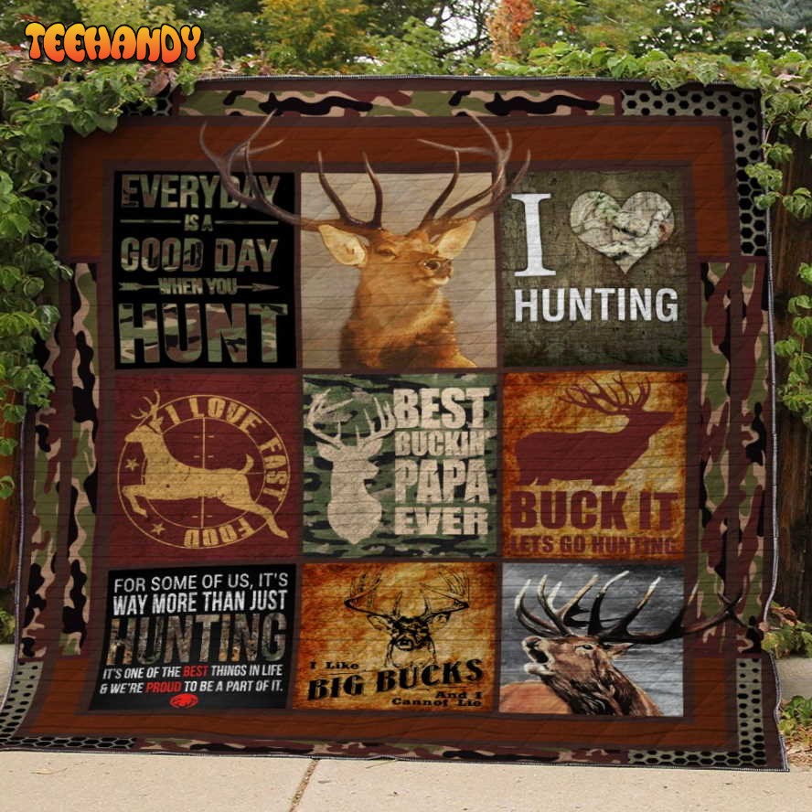 Hunting Life 3D Customized Quilt Blanket