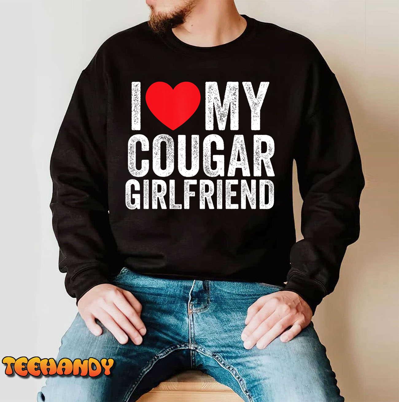 I Love My Cougar Girlfriend Retro Vintage T-Shirt