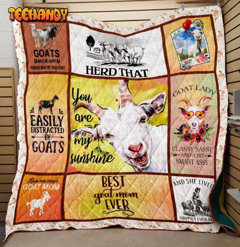 I Love My Goats You Are My Sunshine 3D Customized Quilt Blanket