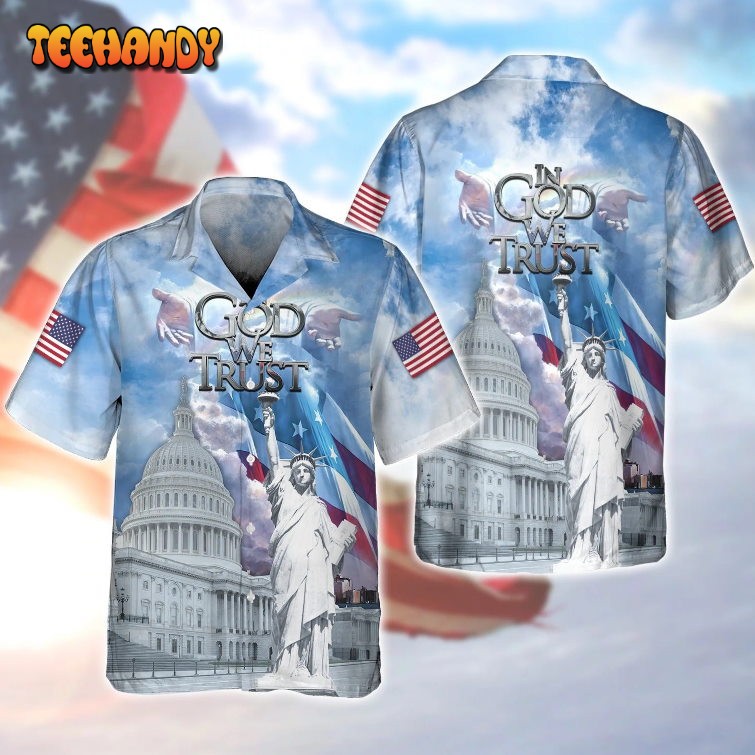 In God We Trust Hawaiian Shirt, Independence Day Hawaiian Shirt