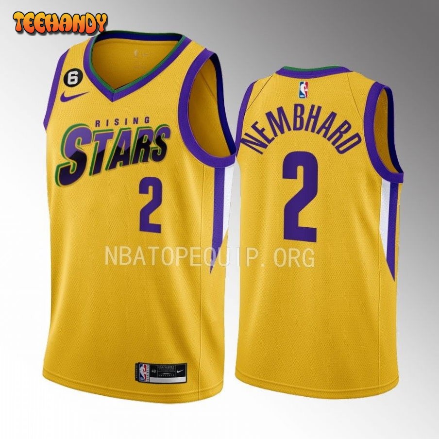 Indiana Pacers Andrew Nembhard 2023 NBA Rising Stars Yellow Jersey