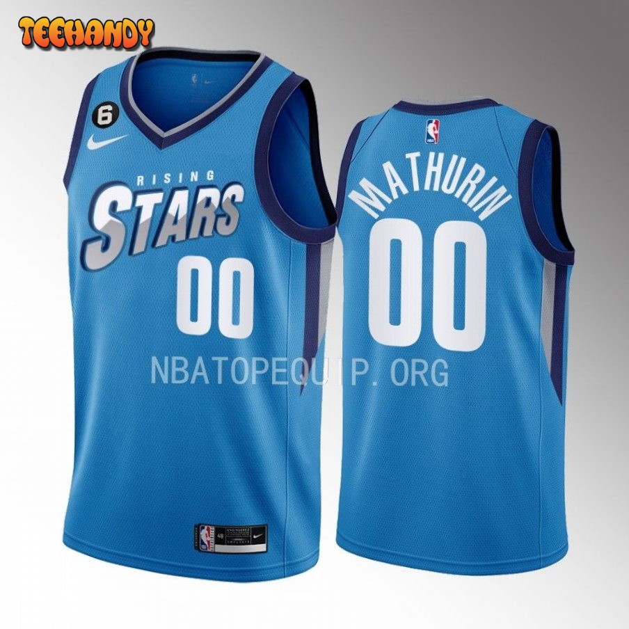 Indiana Pacers Bennedict Mathurin 2023 NBA Rising Stars Blue Jersey