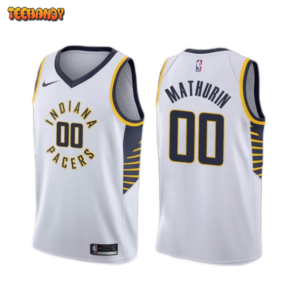 Indiana Pacers Bennedict Mathurin White Association Edition Jersey