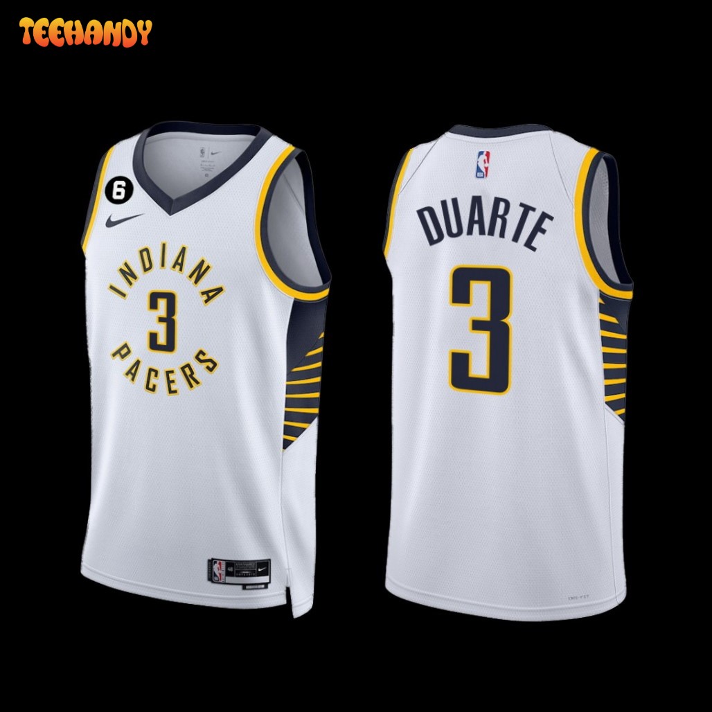 Indiana Pacers Chris Duarte 2022-23 Association Edition Jersey White