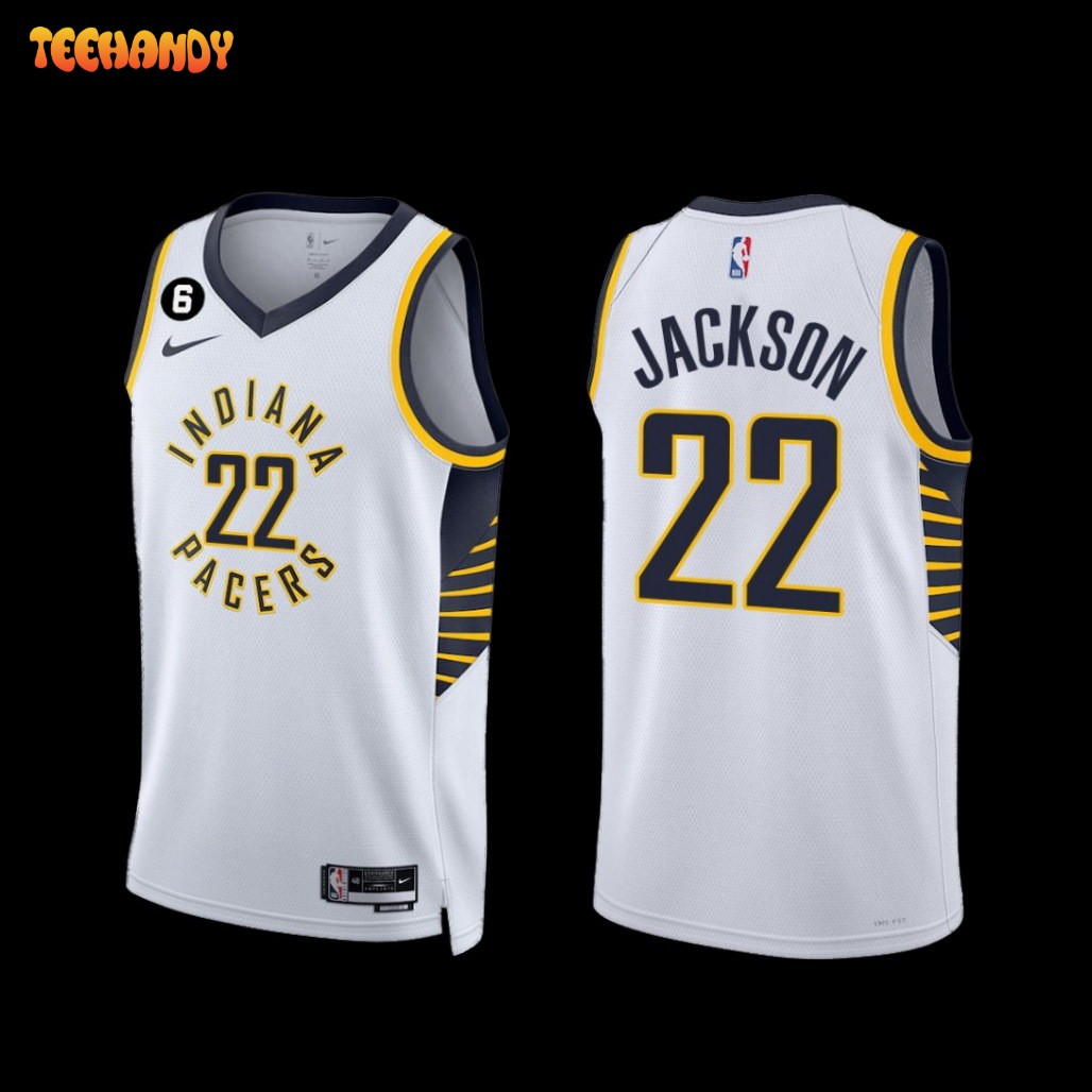 Indiana Pacers Isaiah Jackson 2022-23 Association Edition Jersey White