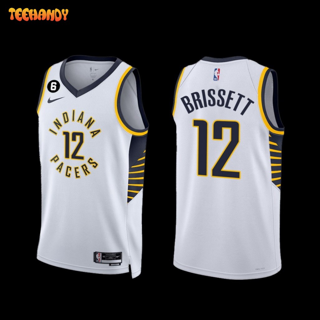 Indiana Pacers Oshae Brissett 2022-23 Association Edition Jersey White