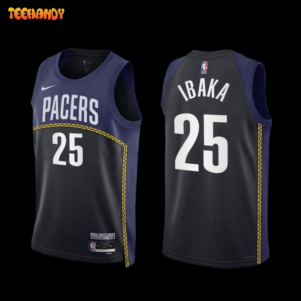 Indiana Pacers Serge Ibaka 2022-23 City Edition Jersey Black