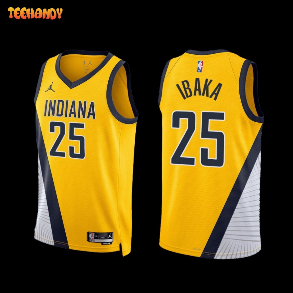 Indiana Pacers Serge Ibaka 2022-23 Statement Edition Jersey Yellow