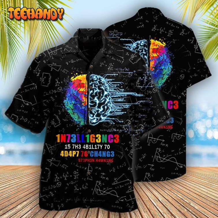 Intelligence Funny Black Style Hawaiian Shirt