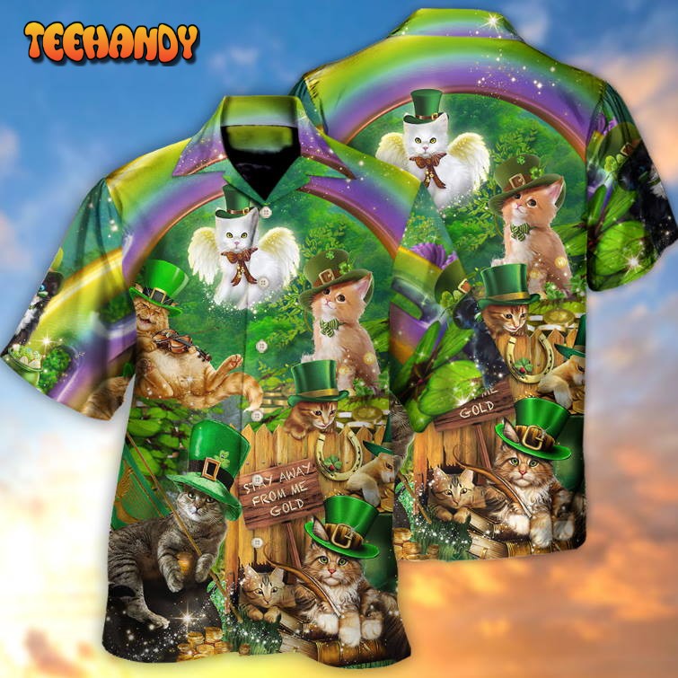 Irish Cat Happy St Patrick’s Day Hawaiian Shirt