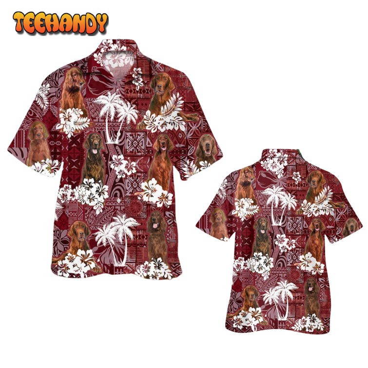 Irish Setter Hawaiian Shirt, Dog Hawaii Aloha Beach Shirt For Men Women