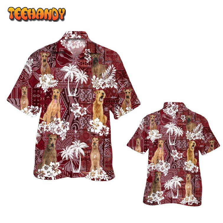 Irish Terrier Hawaiian Shirt, Hawaiian Shirt For Adults