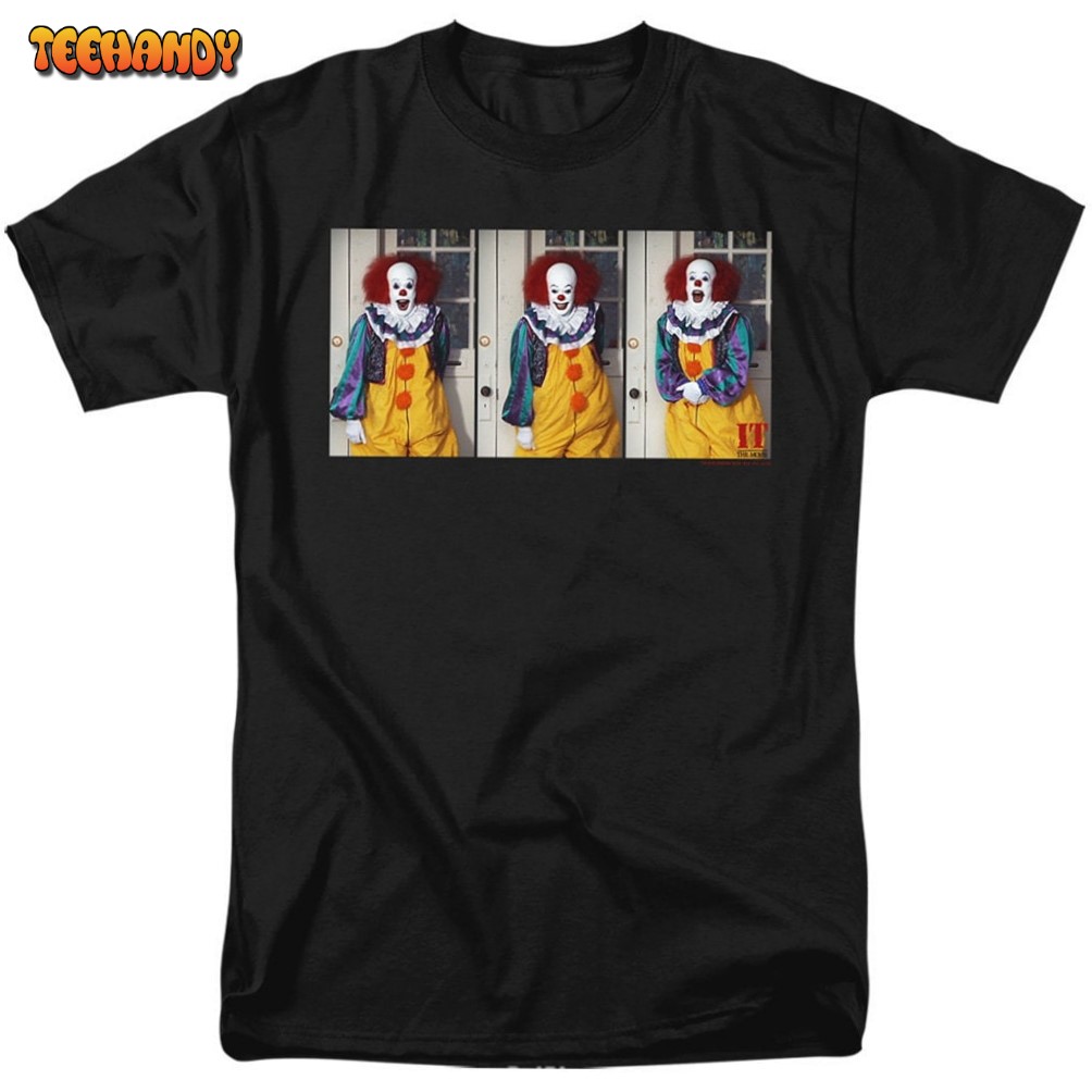 IT Movie Pennywise Photos Collage Black Shirts