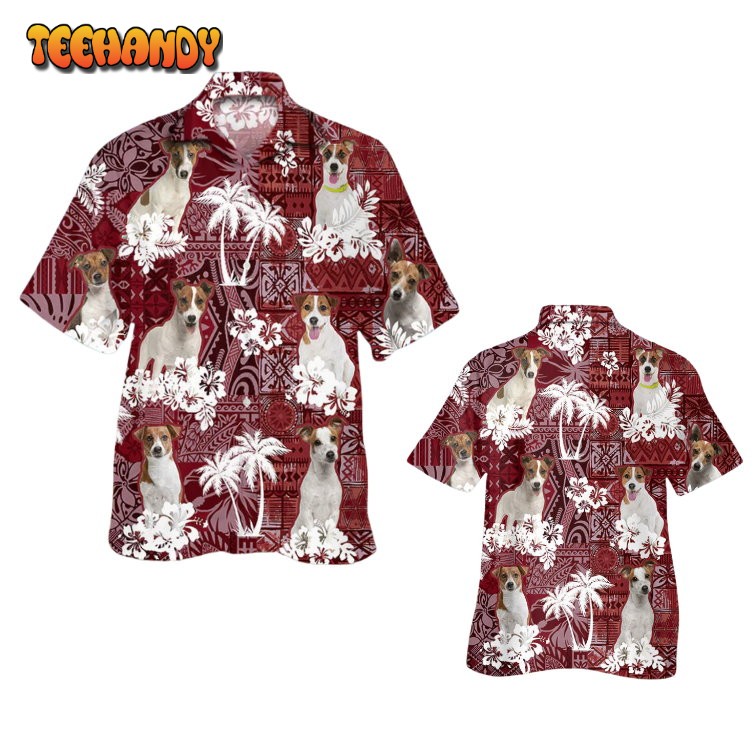 Jack Russell Terrier Hawaiian Shirt, Summer Gift Dog Lovers