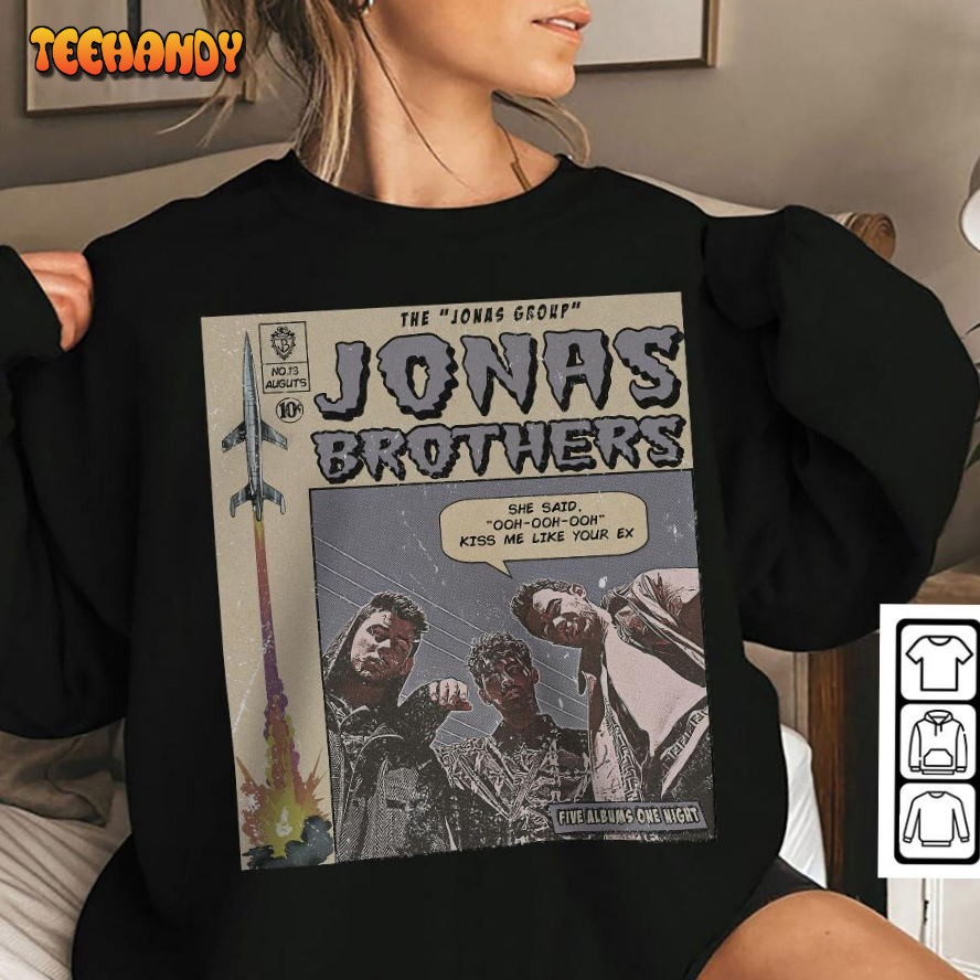 Jonas Brothers 90S Vintage Book Art Jonas Brothers Tour 2023 T Shirt