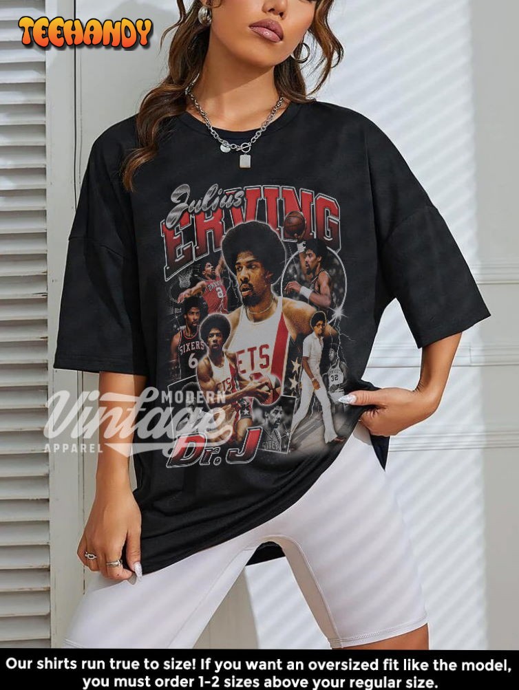 Julius Erving Shirt, Basketball Shirt, Classic 90s Graphic T Shirt