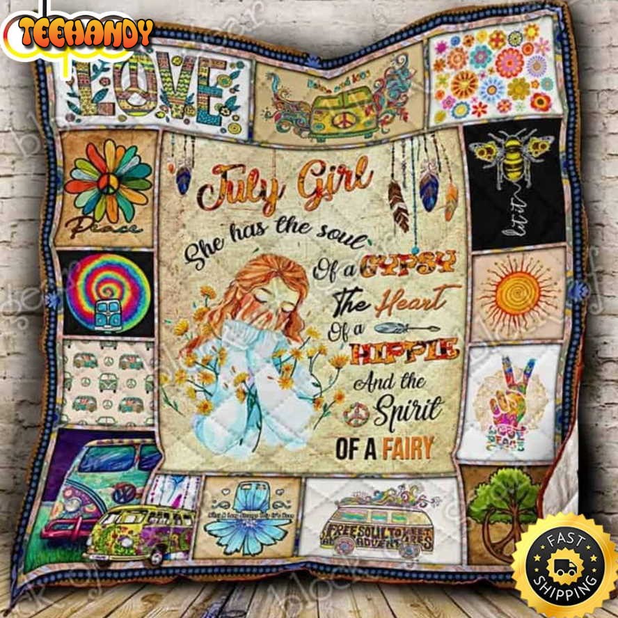 July Girl Hippie The Soul Hippie Blanket