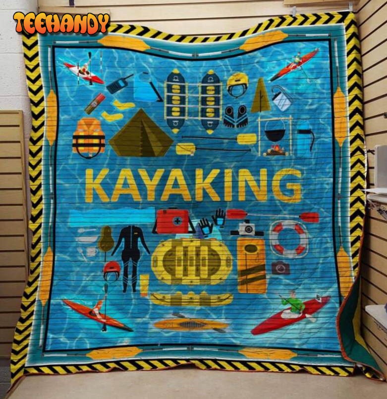 Kayak 3D Customized Quilt Blanket