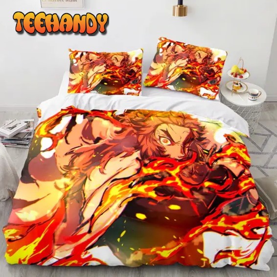 Kyojuro Flame Breathing Technique Bedding Set