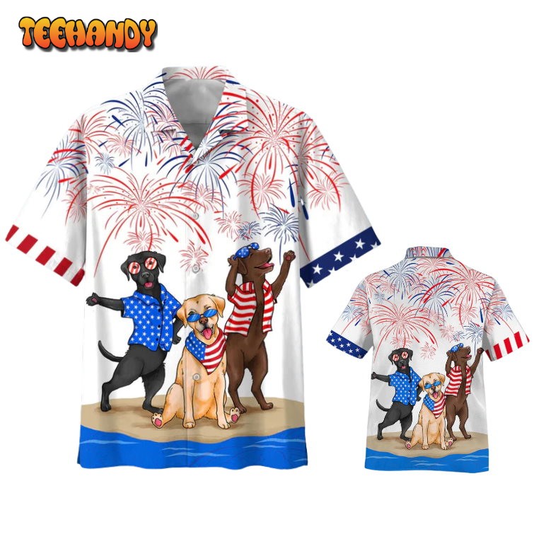 Labrador Hawaiian Shirts, Independence Day Is Coming Aloha Beach Shirt