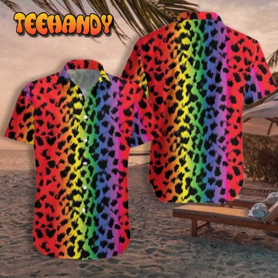 Leopard Skin Lgbt Hawaiian Shirt For Gaymer, Lesbian Hawaiian Shirt