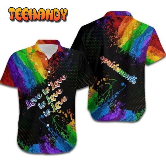 LGBT Aloha Hawaiian Shirt For Men and Women, Love Is Love