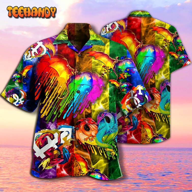 LGBT Dragon Love Life Hawaiian Shirt