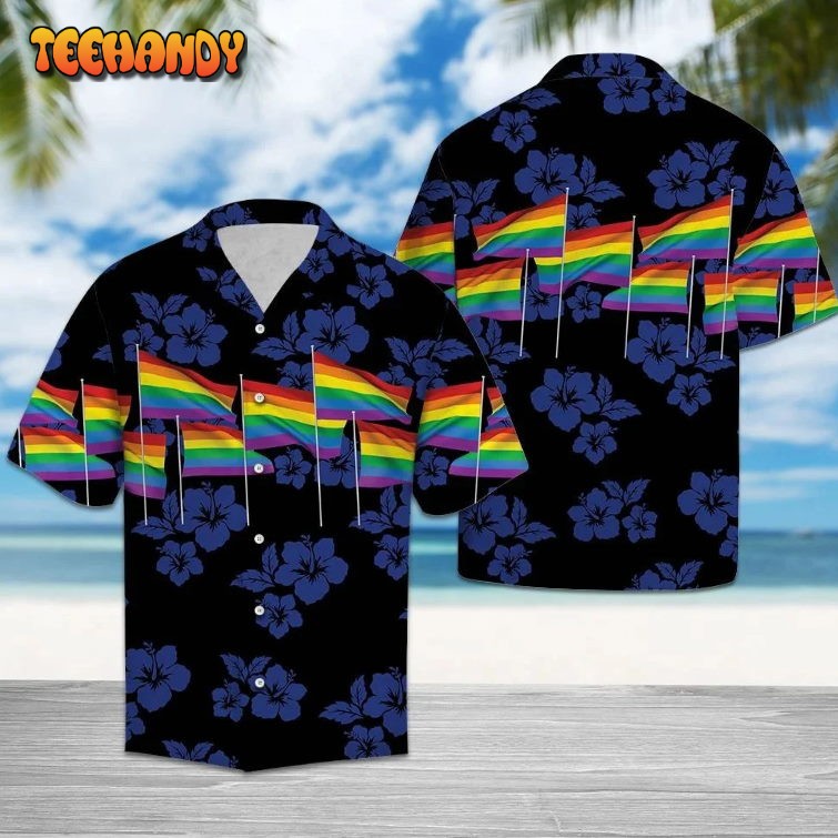 Lgbt Flag T Shirt, Hawaiian Shirt For Lesbian Gay