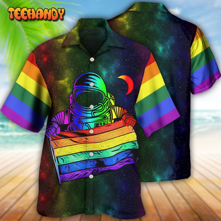 LGBT Pride Astronaut Style Hawaiian Shirt