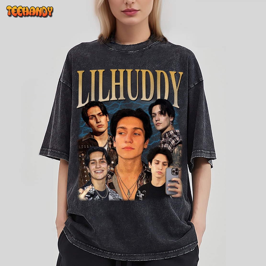 Lil Huddy Vintage Washed T-Shirt,Huddy Homage Graphic Unisex T Shirt