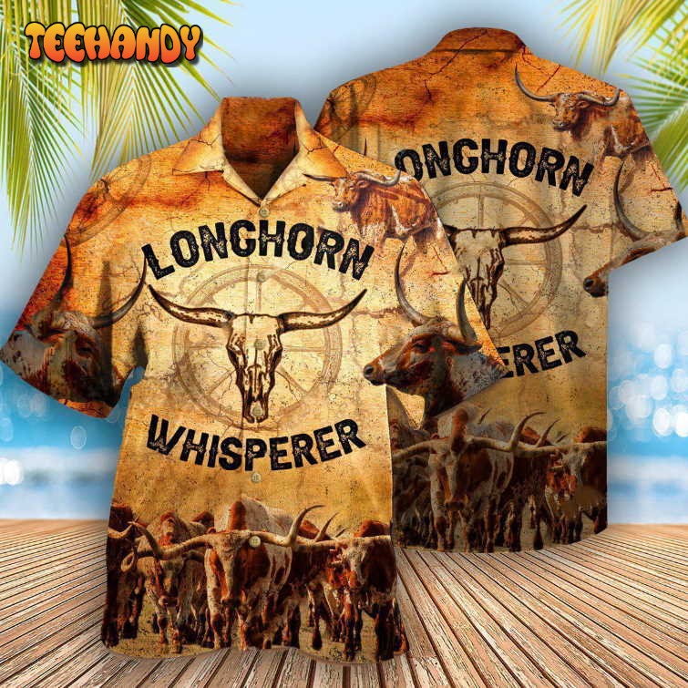 Longhorn Animals Longhorn Whisperer Hawaiian Shirt