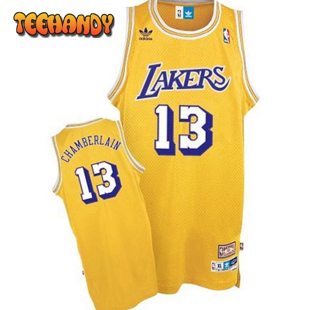 Los Angeles Lakers Wilt Chamberlain Gold Throwback Jersey