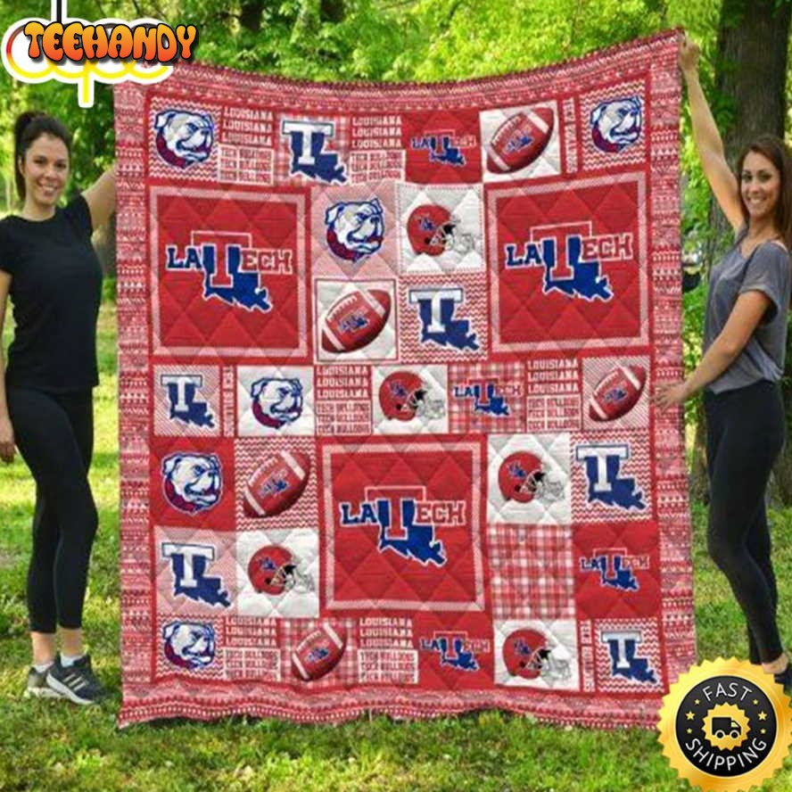 Louisiana Tech Bulldogs NFL Quilt Blanket