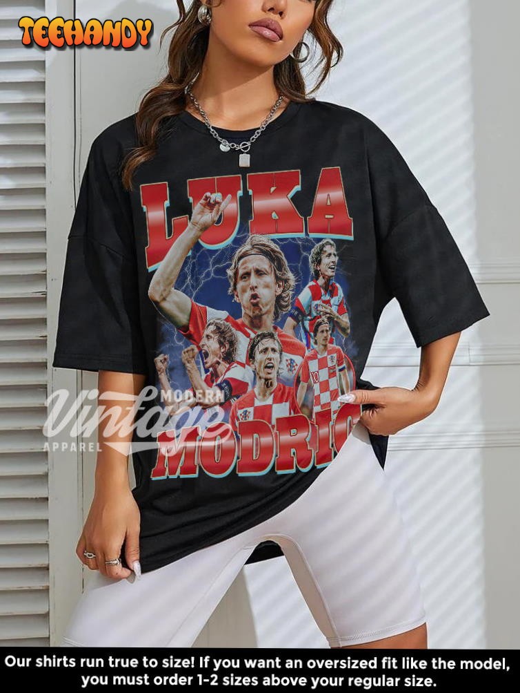 Luka Modric Shirt, Football shirt, Classic 90s Graphic T Shirt