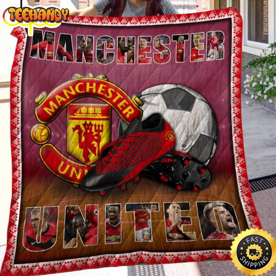 Manchester United F.C 3D Football Christmas Blanket