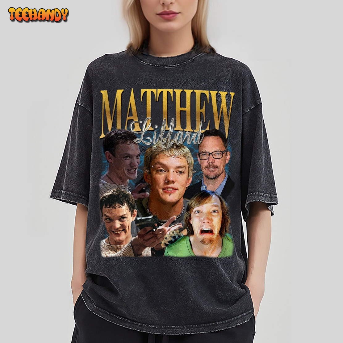 Matthew Lillard Vintage Washed T-Shirt, Actor Homage Graphic T Shirt