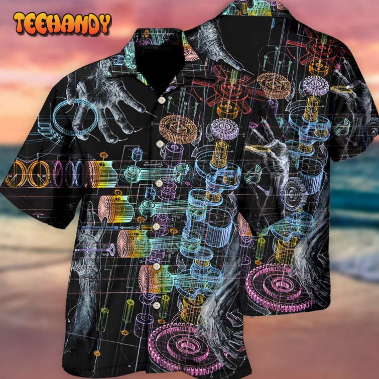 Mechanic Fantastic Neon Style Hawaiian Shirt