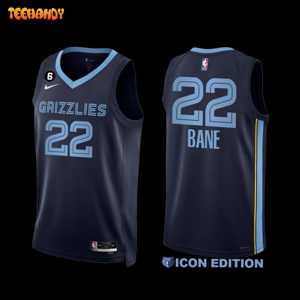 Memphis Grizzlies Desmond Bane 2022-23 Navy Icon Edition Jersey