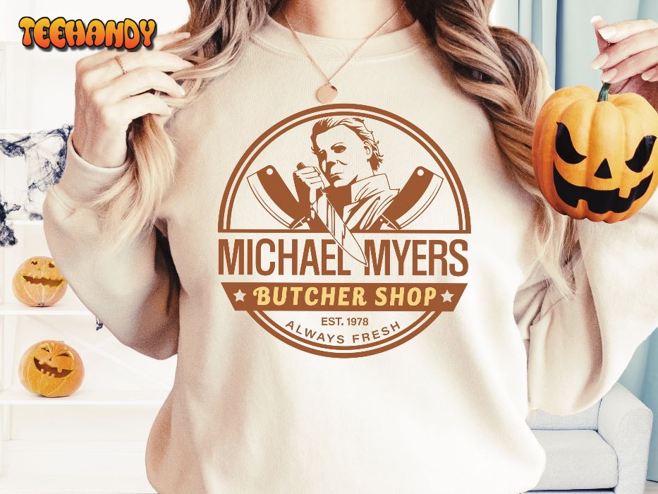 Michael Myers Butcher Retro Horror Movie Character Shirt