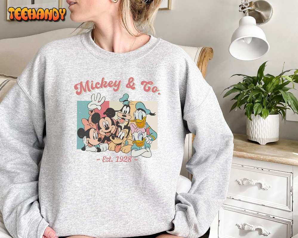 Mickey And Co Sweatshirt,Disney Mickey And Co Est 1928 Sweatshirt