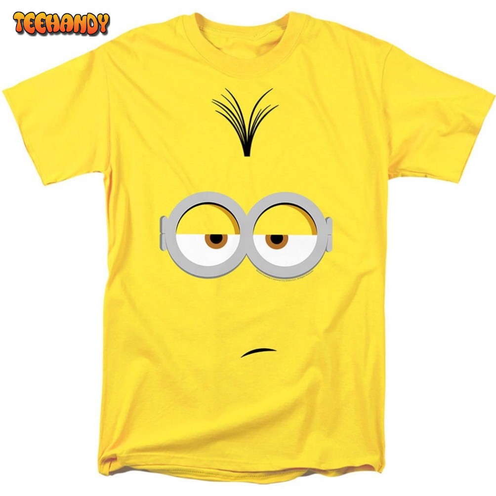 Minions Funny Face and Glasses Logo Yellow Shirts