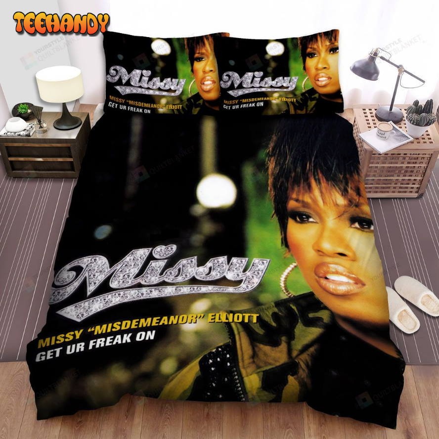 Missy Elliott Get Ur Freak On Song Art Cover Spread Duvet Cover Bedding Sets